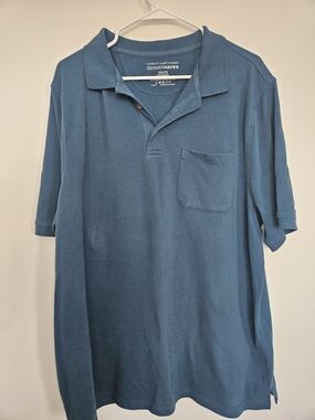 Denver Hayes Blue Piqué Polo Shirt with Pocket 2XL Classic Fit🔥